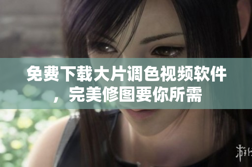 免费下载大片调色视频软件，完美修图要你所需