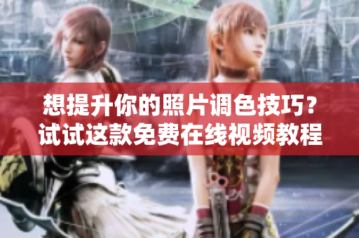 想提升你的照片调色技巧？试试这款免费在线视频教程软件！