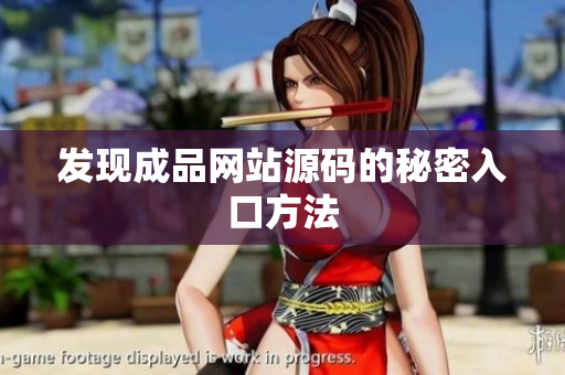 发现成品网站源码的秘密入口方法