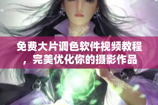 免费大片调色软件视频教程，完美优化你的摄影作品