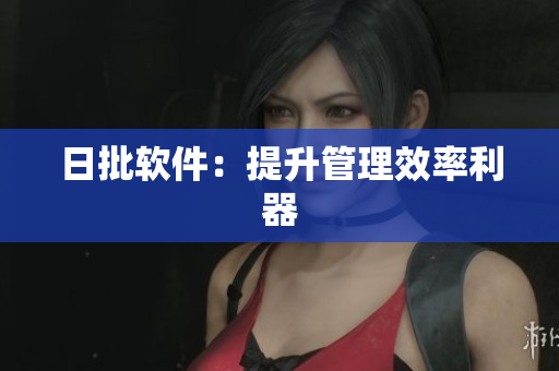 日批软件：提升管理效率利器