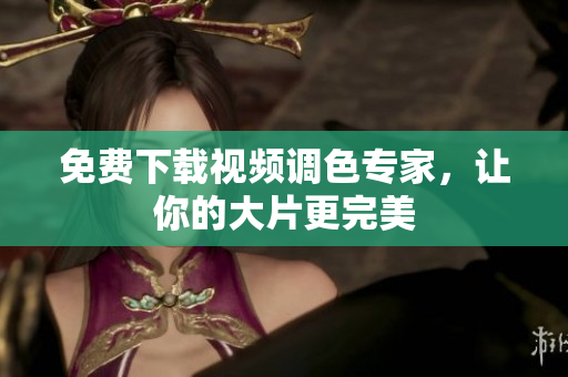 免费下载视频调色专家，让你的大片更完美