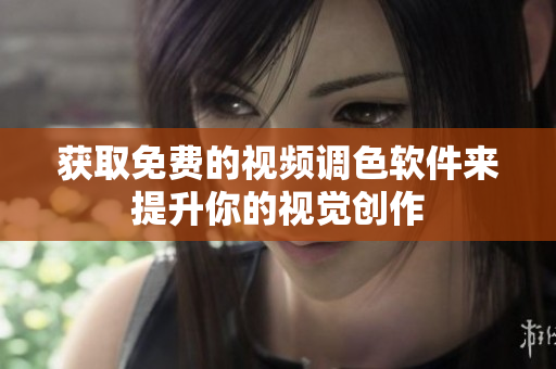 获取免费的视频调色软件来提升你的视觉创作