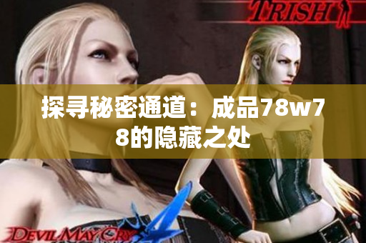 探寻秘密通道：成品78w78的隐藏之处